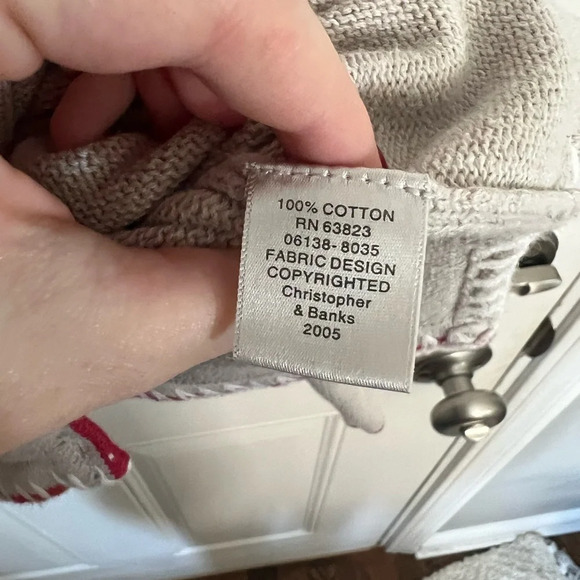 Hand Embroidered Striped Cardigan L - Picture 4 of 4